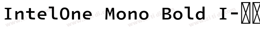 IntelOne Mono Bold I字体转换